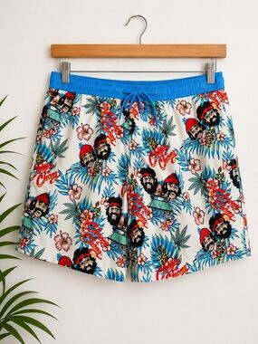 Cheech & Chong Tropical Swim Trunks Size XL
